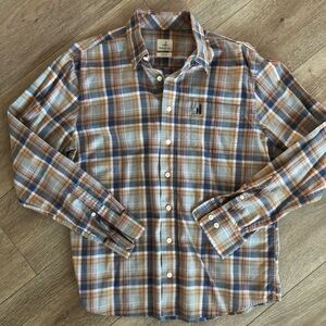Johnnie-O Hangin' Out Mens Long Sleeve Button Down Plaid Shirt size Medium